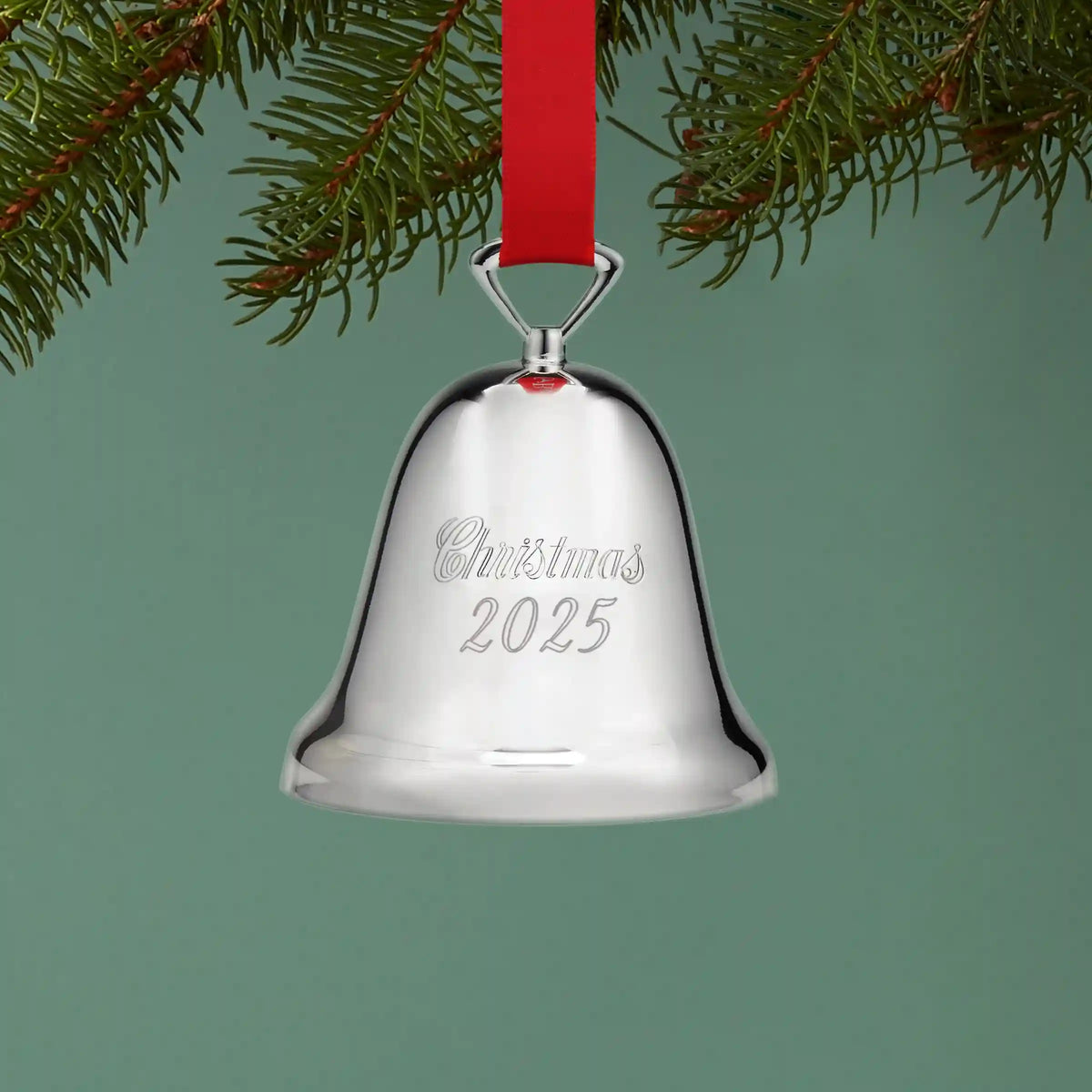 2025 Annual Christmas Bell Silverplate Ornament