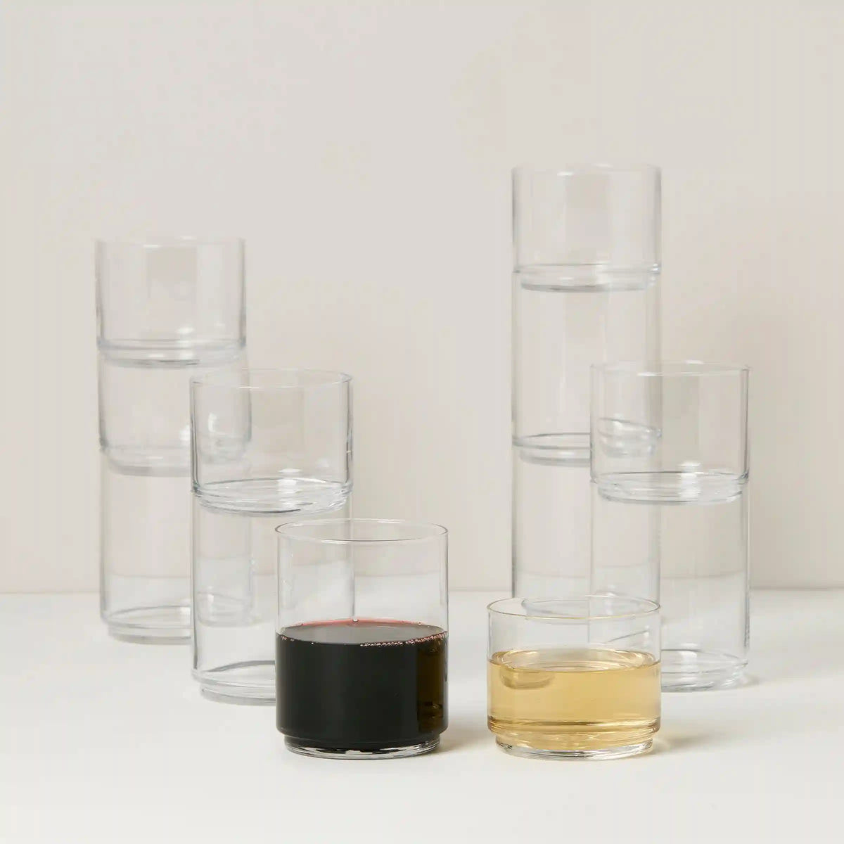 Tuscany Classics Stackable Clear 12-Piece Set