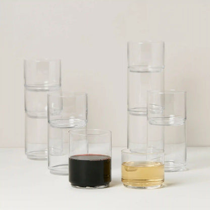 Tuscany Classics Stackable Clear 12-Piece Set