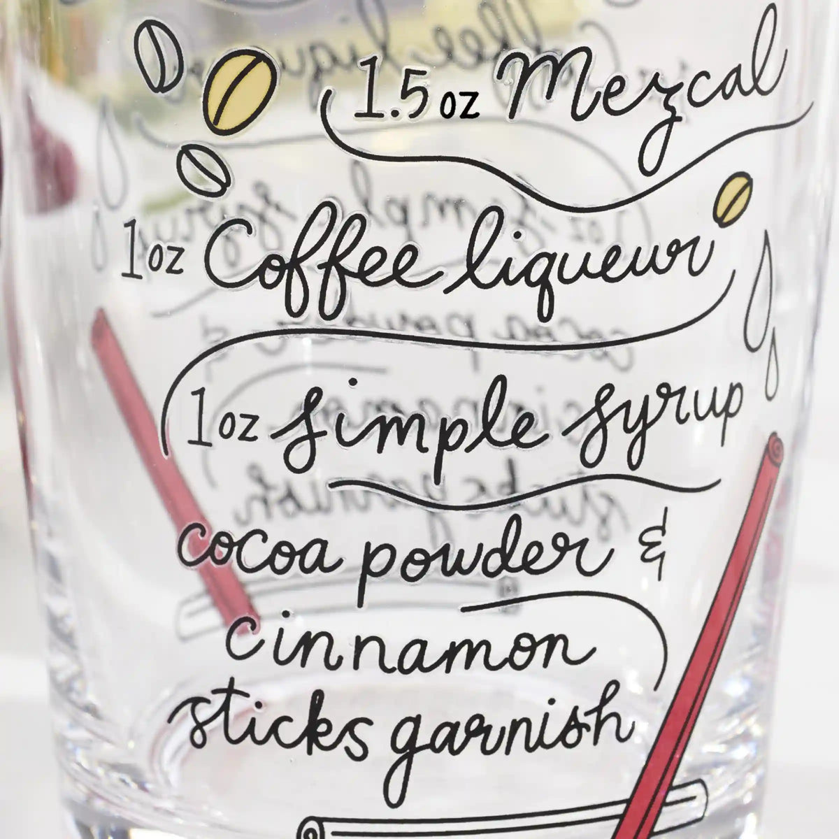 Make Merry Double Old-Fashioned Glasses, Set of 4
