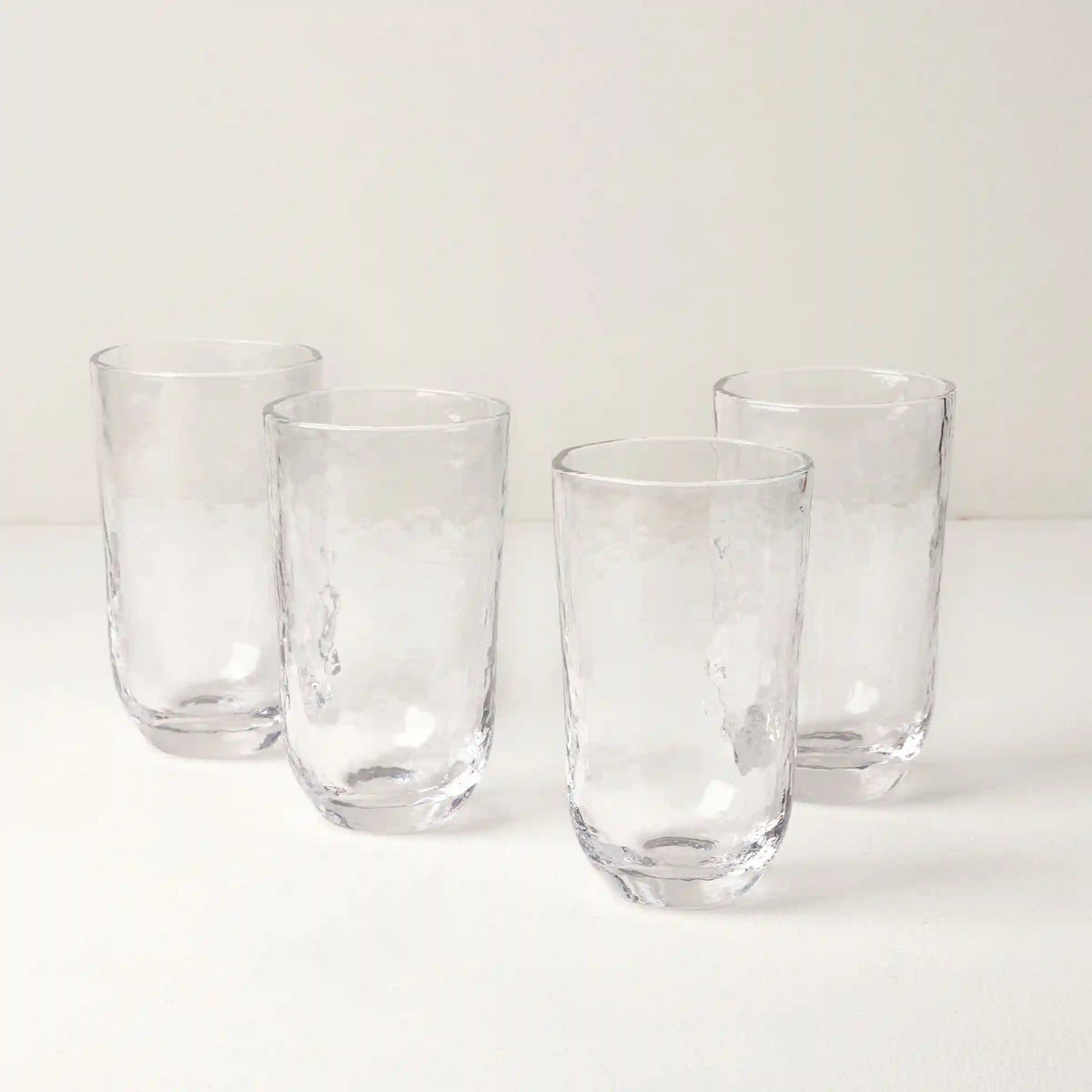 Homespun Clear Tall Tumbler - Set Of 4