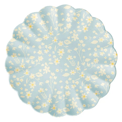 Floral Assorted Bamboo Large Plates, Set of 6