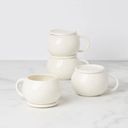 Quirk Mugs with Coaster, Set of 4