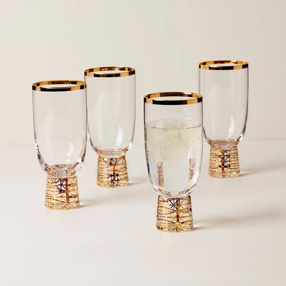 Tuscany Classics Gold Frost All-Purpose Glasses, Set Of 4