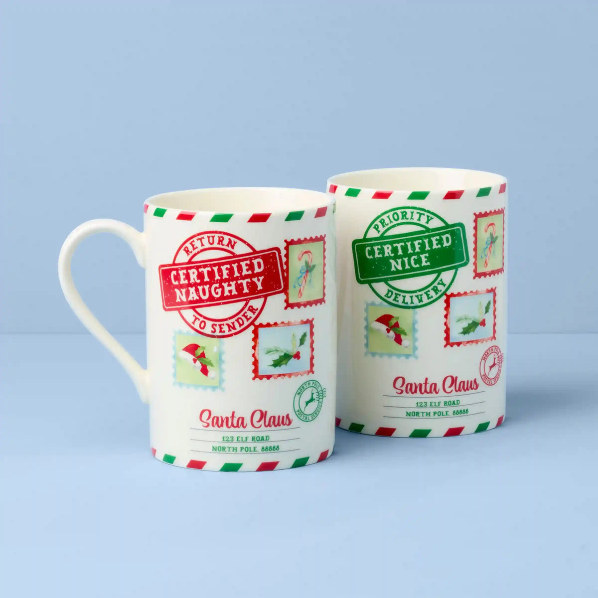 Holiday Naughty & Nice 2-Piece Mug Set