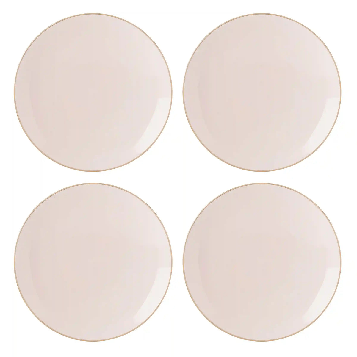 Trianna Blush Coupe Dinner Plates, Set of 4