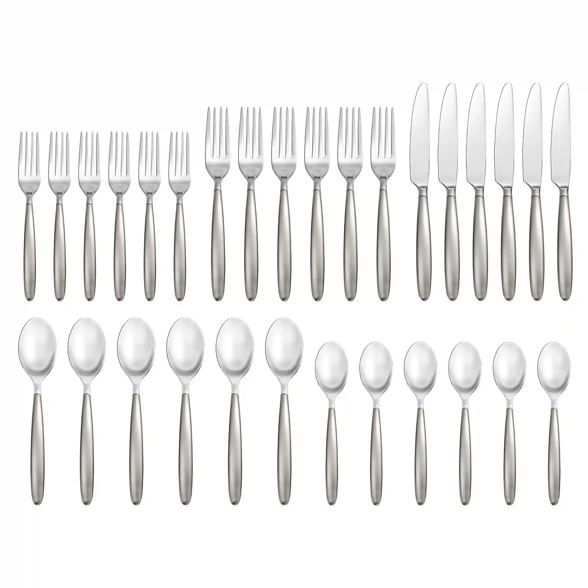 Tidal Frosted 30-Piece Flatware Set