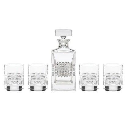 Sloane Crystsal 5-Piece Whiskey Set