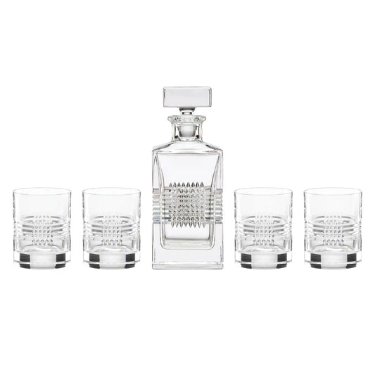 Sloane Crystsal 5-Piece Whiskey Set
