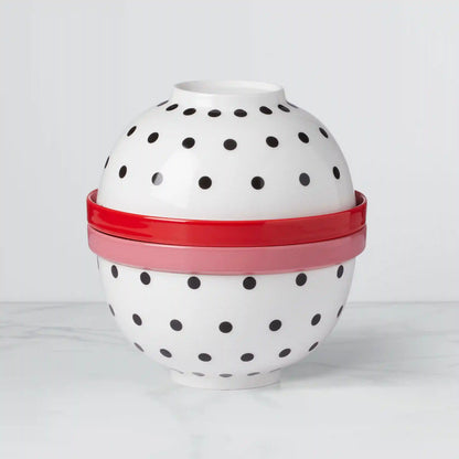 On The Spot 8-Piece Nesting Dinnerware Set