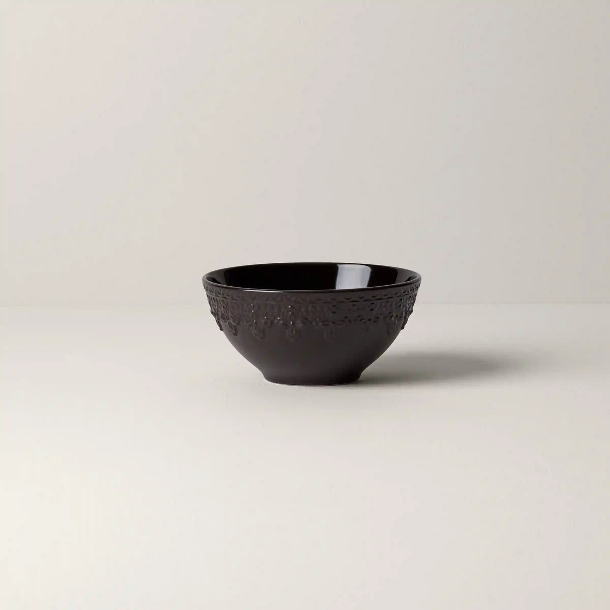 Chelse Muse Fleur Black All-Purpose Bowls, Set of 4
