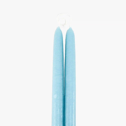Dripless Robins Egg 12" Taper Candles, Set of 2