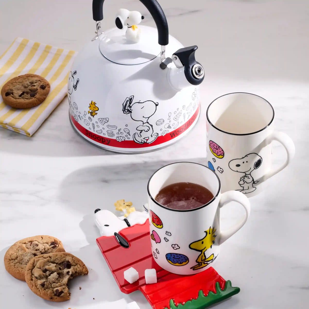 Chef Snoopy Mugs, Set of 4