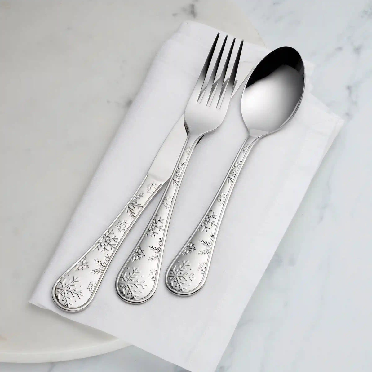 Snowflake Wishes 12-Piece Flatware Set