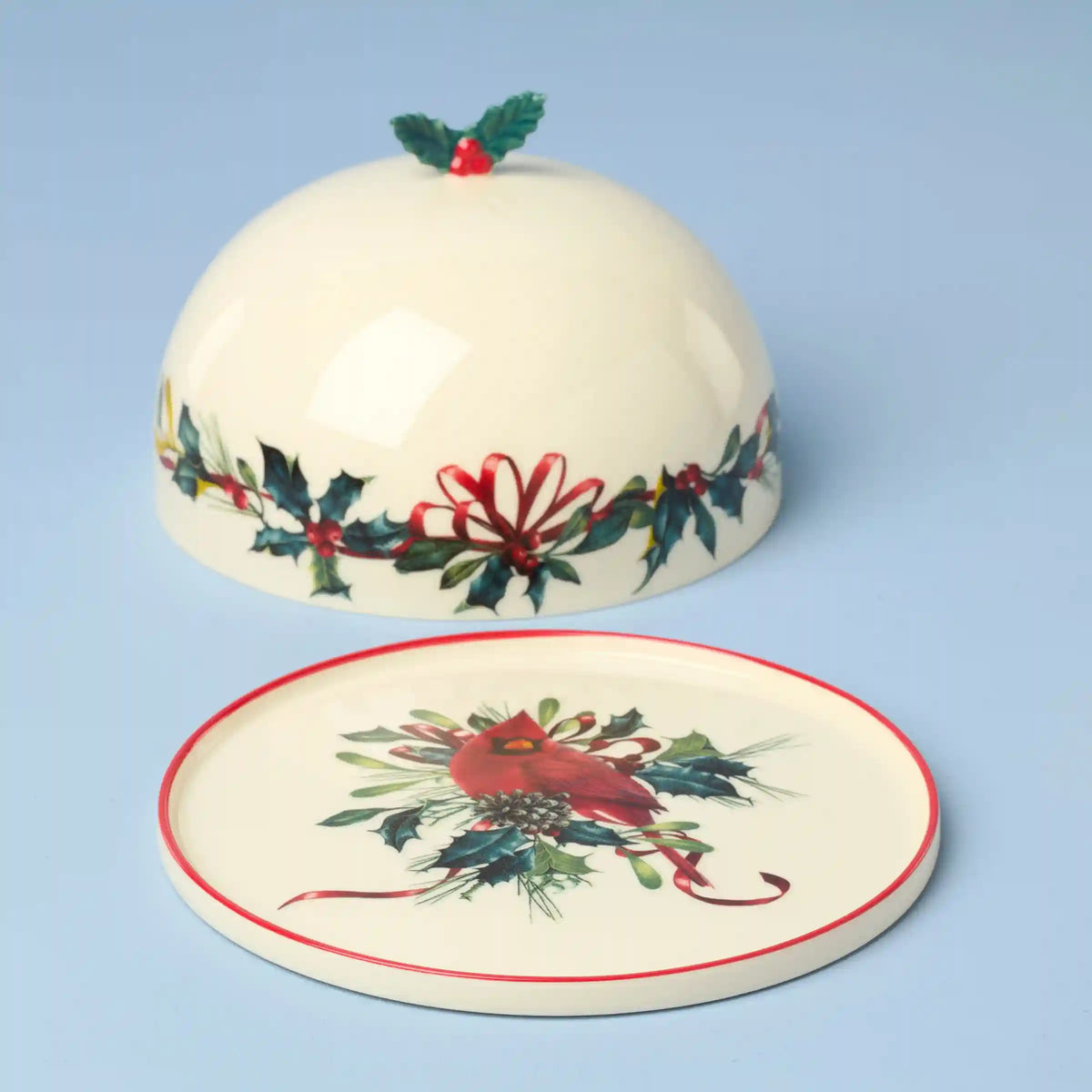 Winter Greetings Small Covered Dish