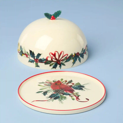 Winter Greetings Small Covered Dish