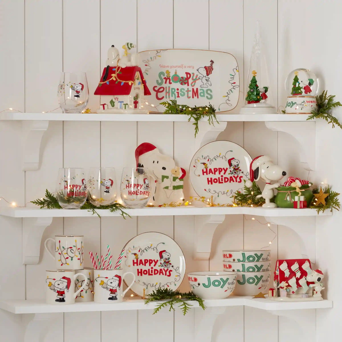 Snoopy Christmas Hors d'Oeuvre Tray