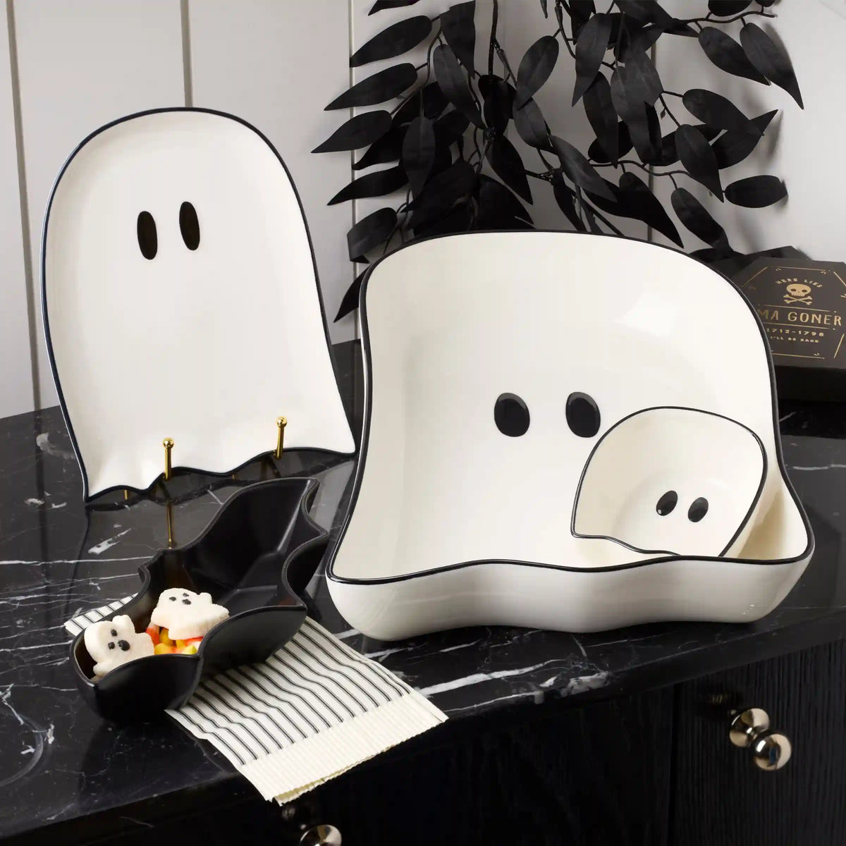 Ghost Accent Plates, Set of 4
