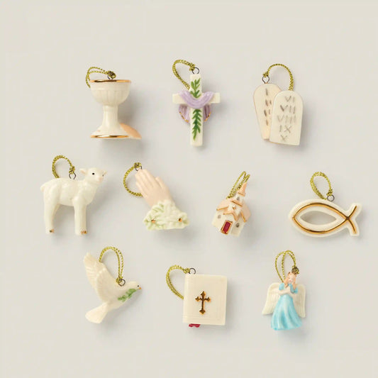 Tree of Faith 10-Piece Mini Ornament Set