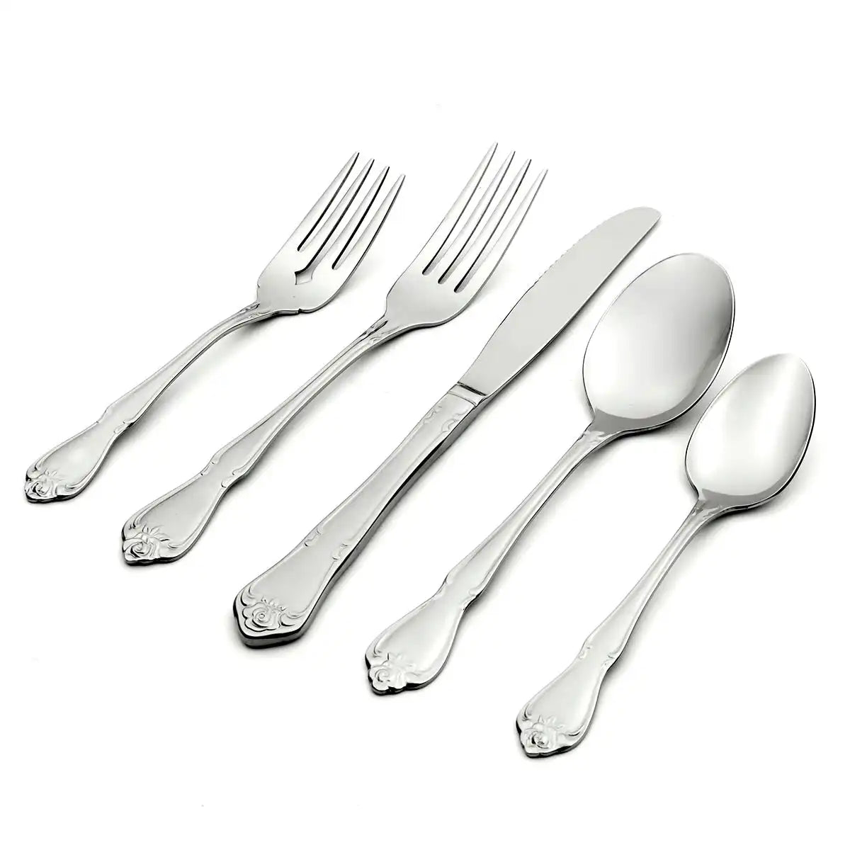 True Rose 45-Piece Flatware Set