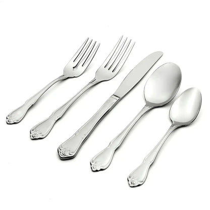 True Rose 45-Piece Flatware Set