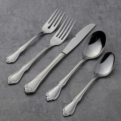 True Rose 45-Piece Flatware Set