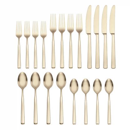 Ryder Champagne Satin 20-Piece Flatware Set
