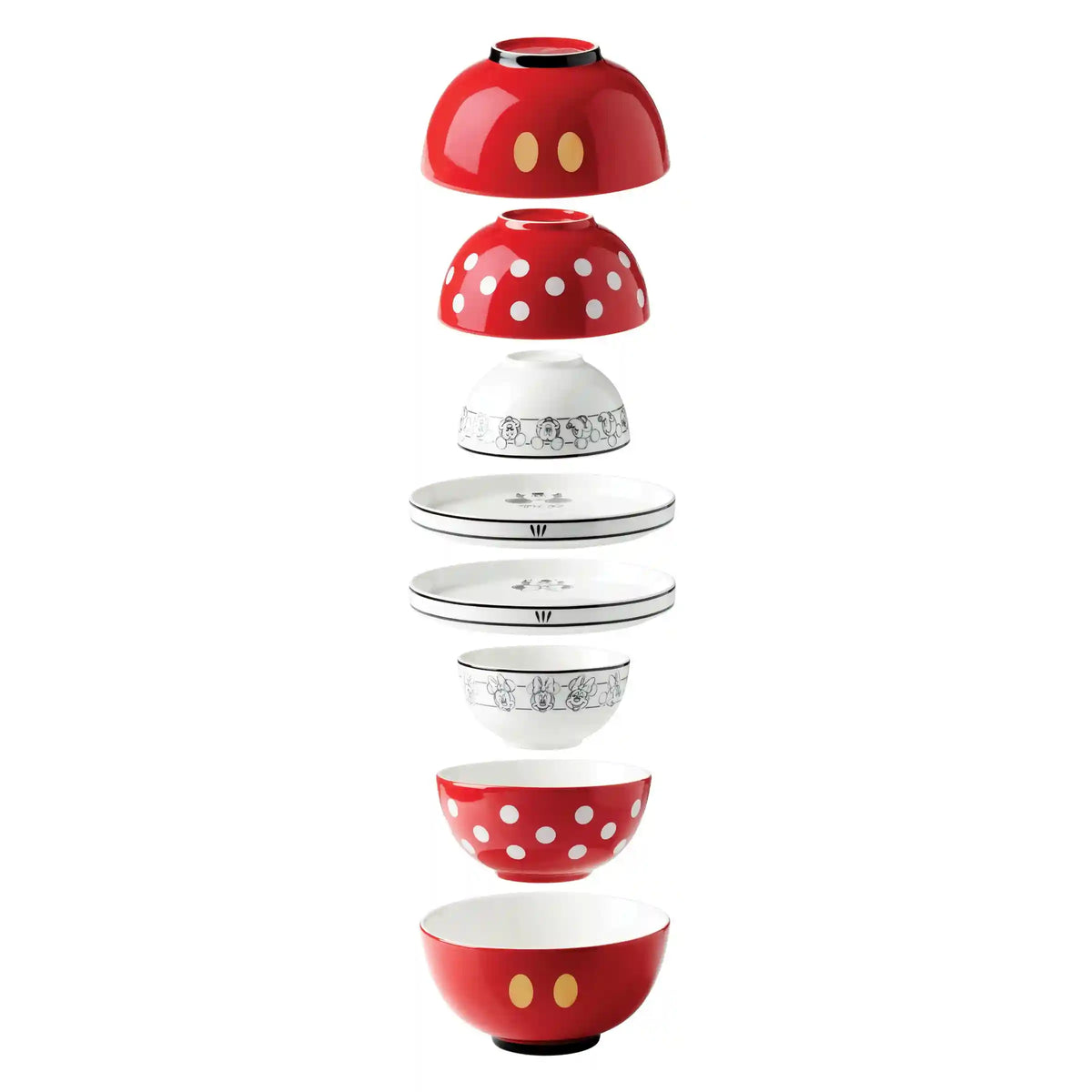Disney Luna 8-Piece Nesting Dinnerware Set