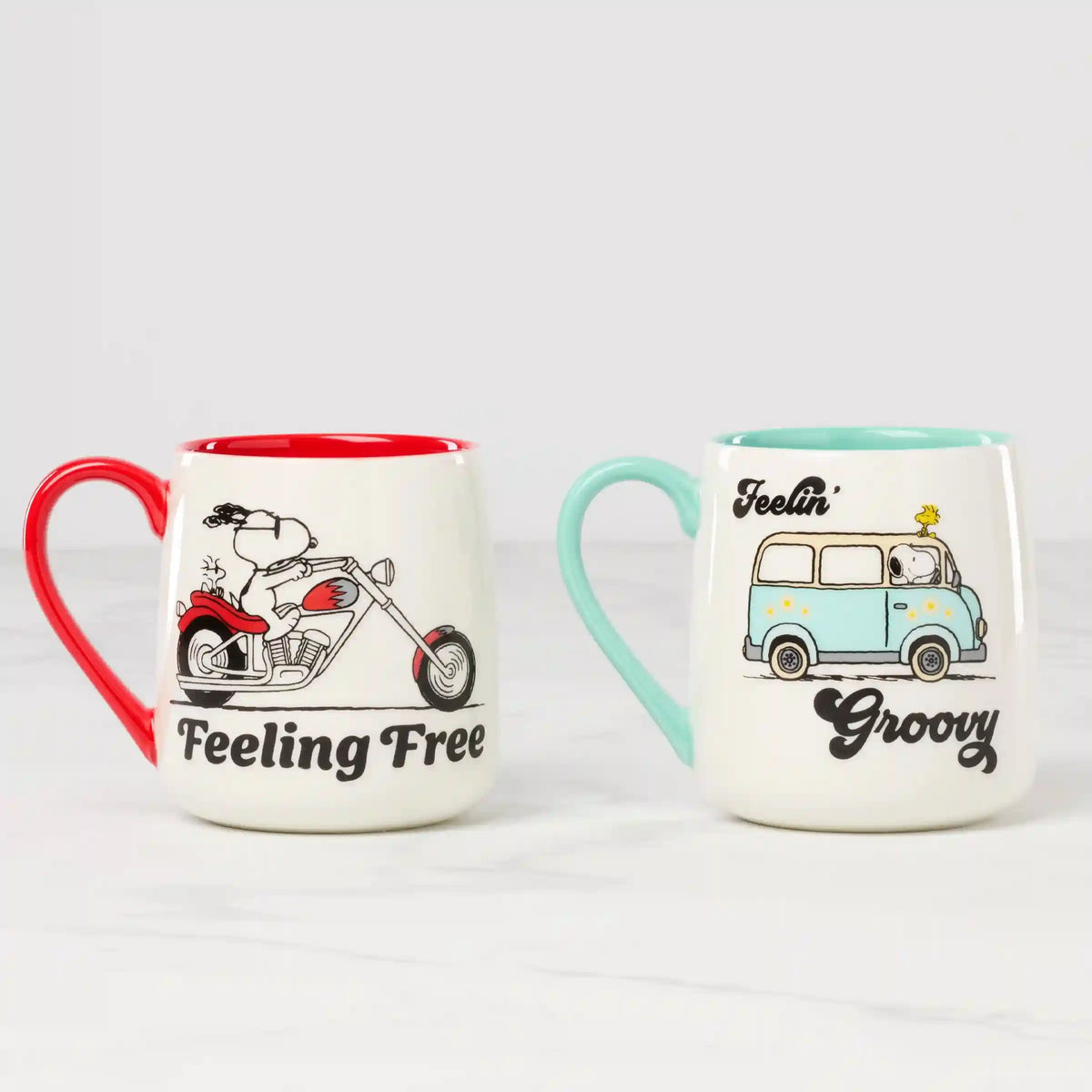 Peanuts Mugs Groovy-Feeling Free, Set of 2