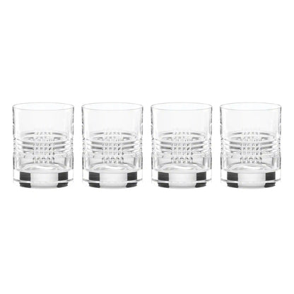 Sloane Crystal Double Old-Fashioned Glasses, Set of 4