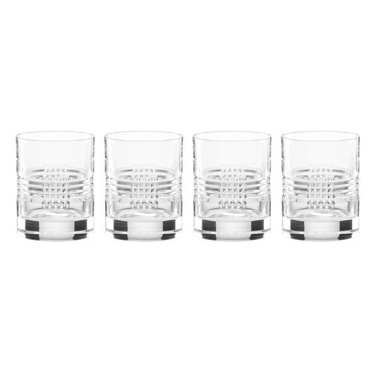 Sloane Crystal Double Old-Fashioned Glasses, Set of 4