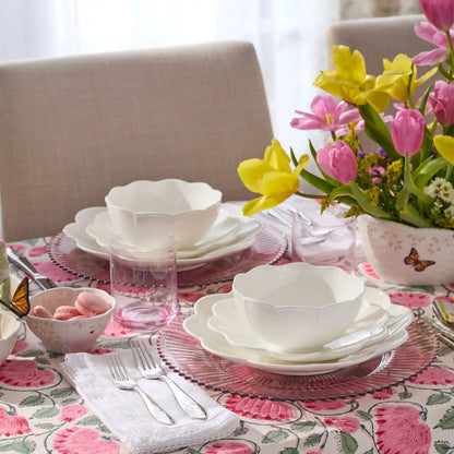 Tuscany Stackable Blush Tall Glasses, Set of 4