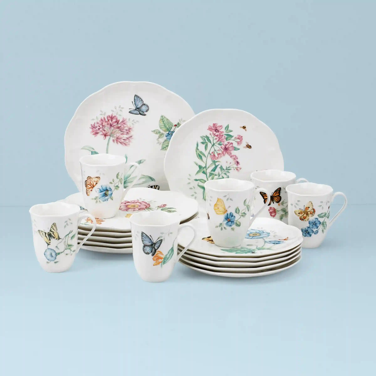 Butterfly Meadow 18-Piece Dinnerware Set