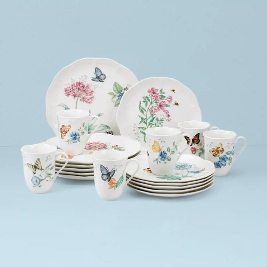Butterfly Meadow 18-Piece Dinnerware Set