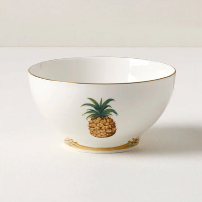 British Colonial Bamboo Rice Bowl