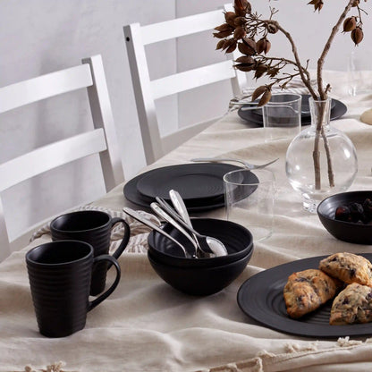 Ridge Black Dinnerware Mug
