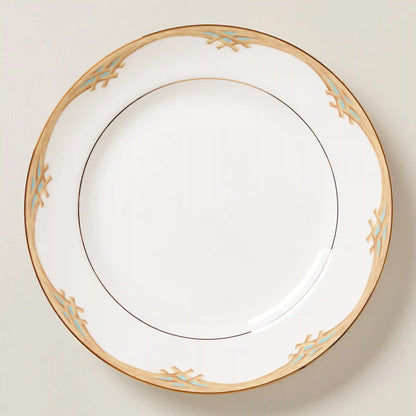 British Colonial Bamboo Dinner Plate