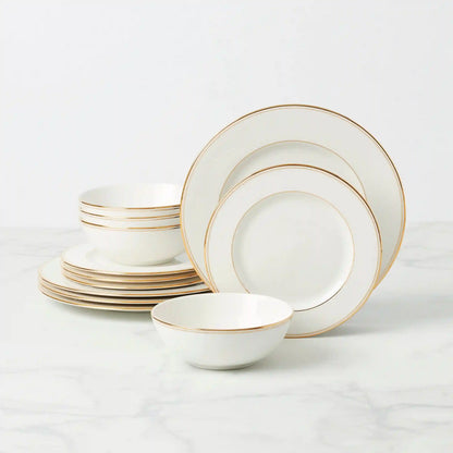 Federal Gold 12-Piece Dinnerware Set