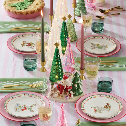 Tuscany Classics Stackable Green Short Glasses, Set of 4