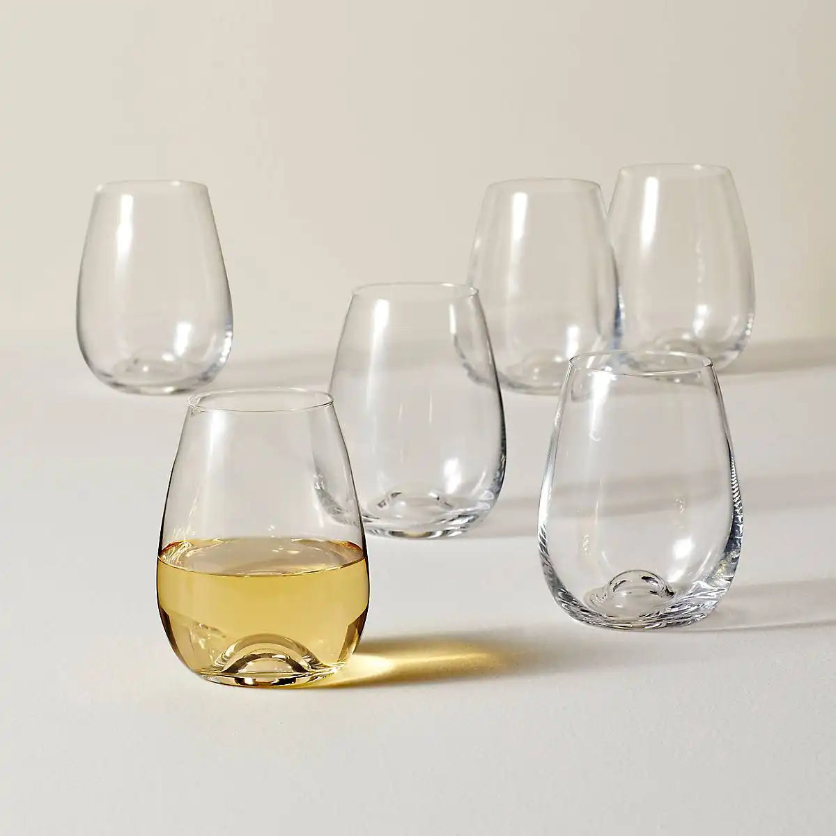 Tuscany Classics Stemless Wine Glasses, Set of 6