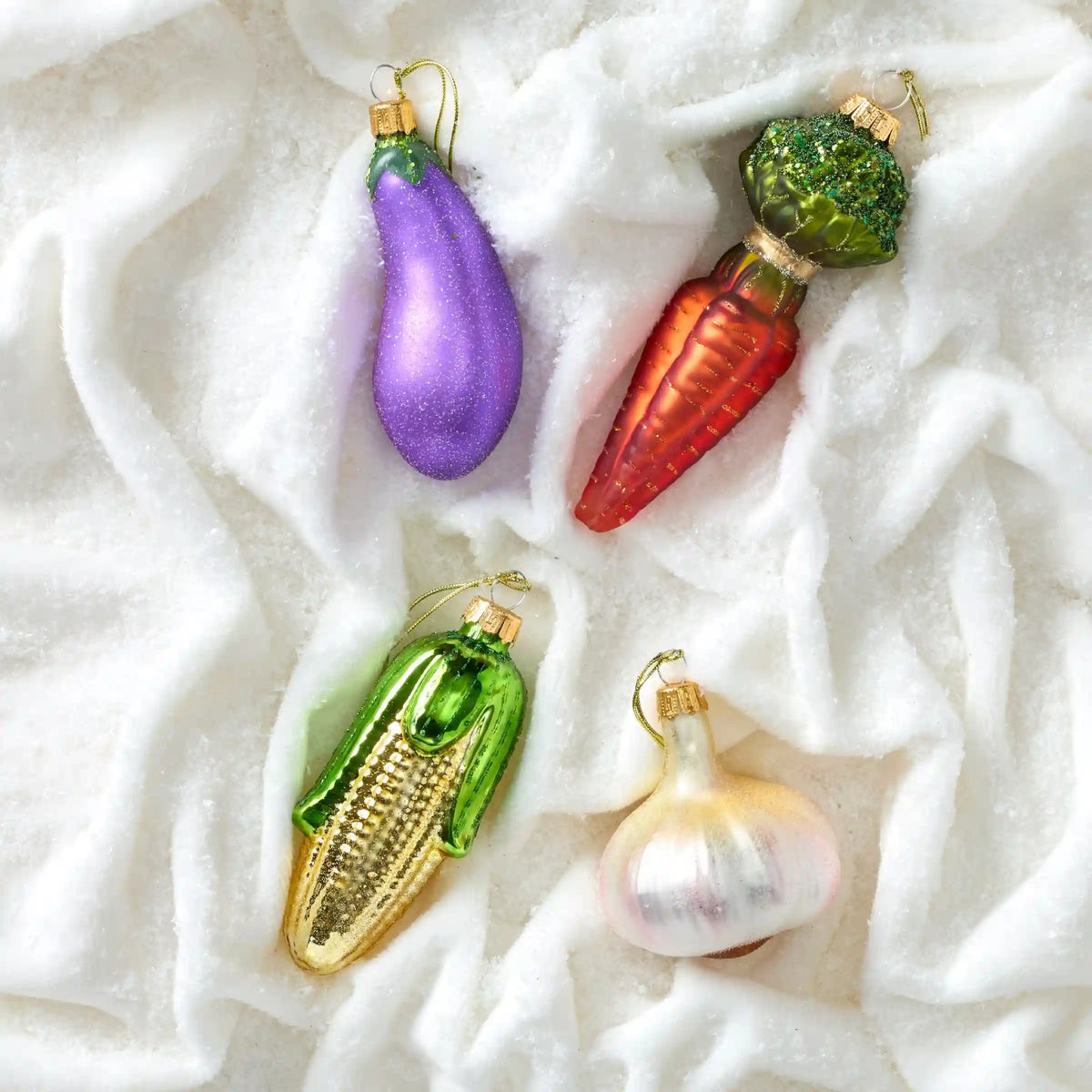 Retro Blown Glass Carrot Ornament