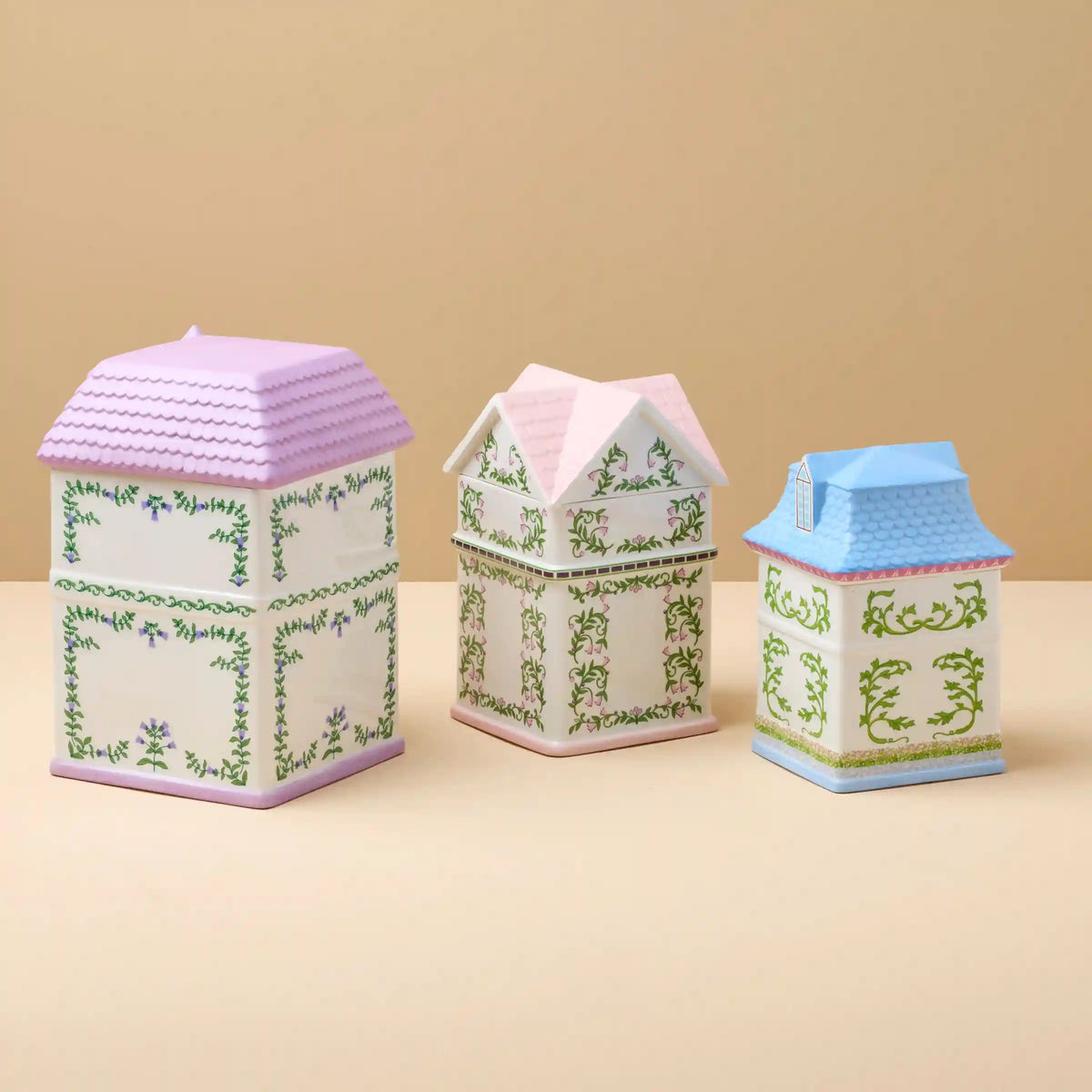 Lenox Spice Village House Canisters, Set of 3