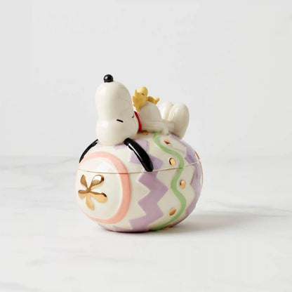 Snoopy Easter Covered Candy Dish
