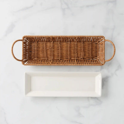 Willow & White, Hors D'Oeuvres Tray with Server