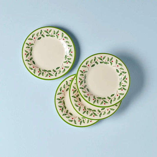 Holiday Melamine Accent Plates, Set of 4