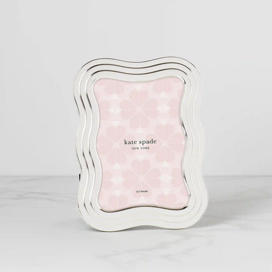 South Street Silver 5x7 Wavy Photo Frame