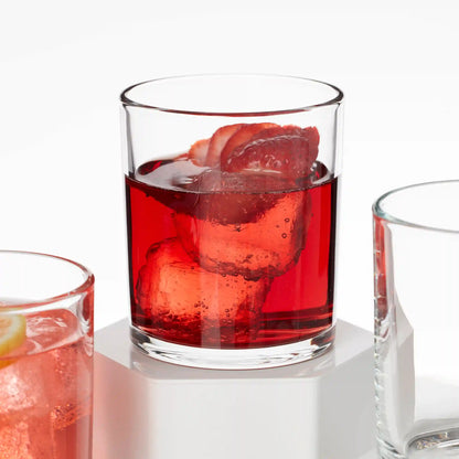 24 Seven Clear Medium Tumblers, Set of 6