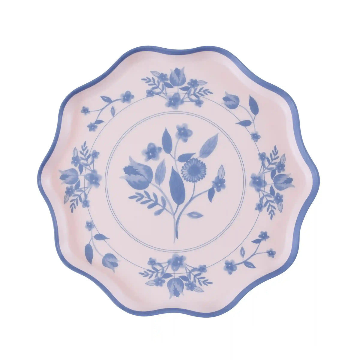 Vintage Botanical Reusable Small Plates, Set of 4