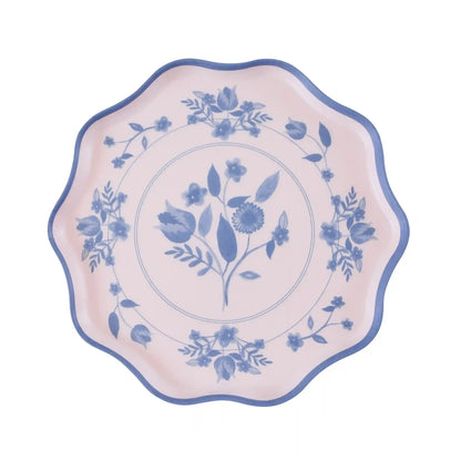 Vintage Botanical Reusable Small Plates, Set of 4