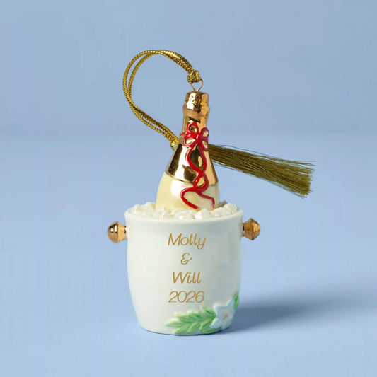 Personalized Champagne Bucket Ornament